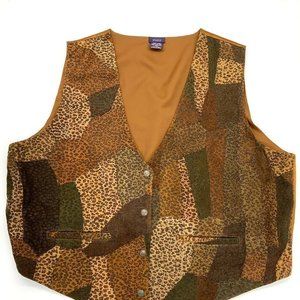 RESOURCE Women’s Genuine Suede Button Down Animal